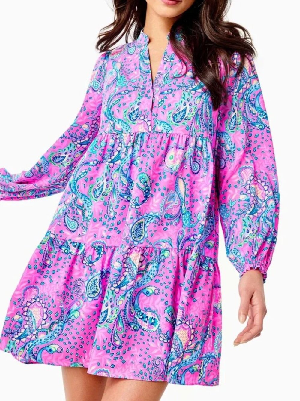 Lilly Pulitzer Winona Stretch Dress Size Small Plumeria Pink Strut Your Stuff